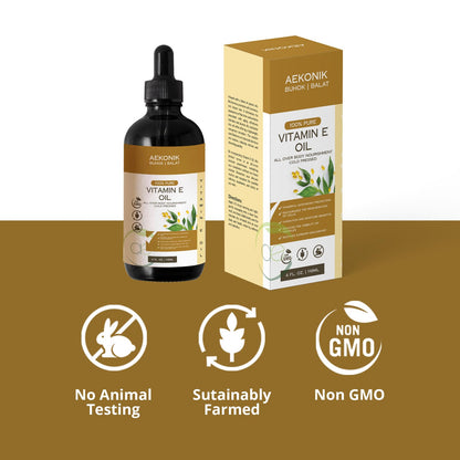 Aceite natural de vitamina e AEKONIK aplicación facial y corporal