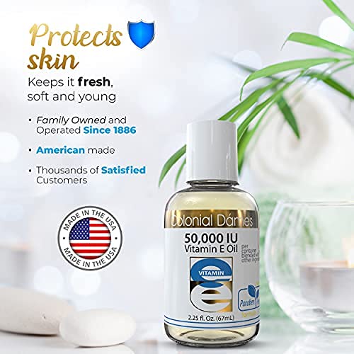Aceite natural vitamina e para hidratación profunda de la piel Colonial Dames