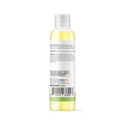 Aceite Nutricost vitamina E frasco 8 onzas certificacion NSF