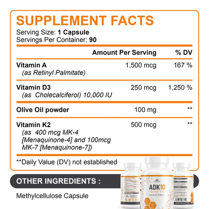 Aceite de oliva natural en vitaminas ALPHA RISE para mejor absorción