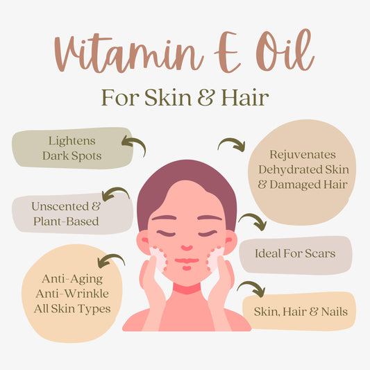 Aceite vitamina E gotas cuidado piel y cabello