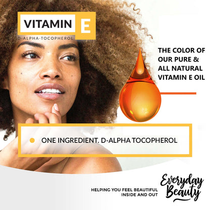 Aceite vitamina E para piel y cabello saludable