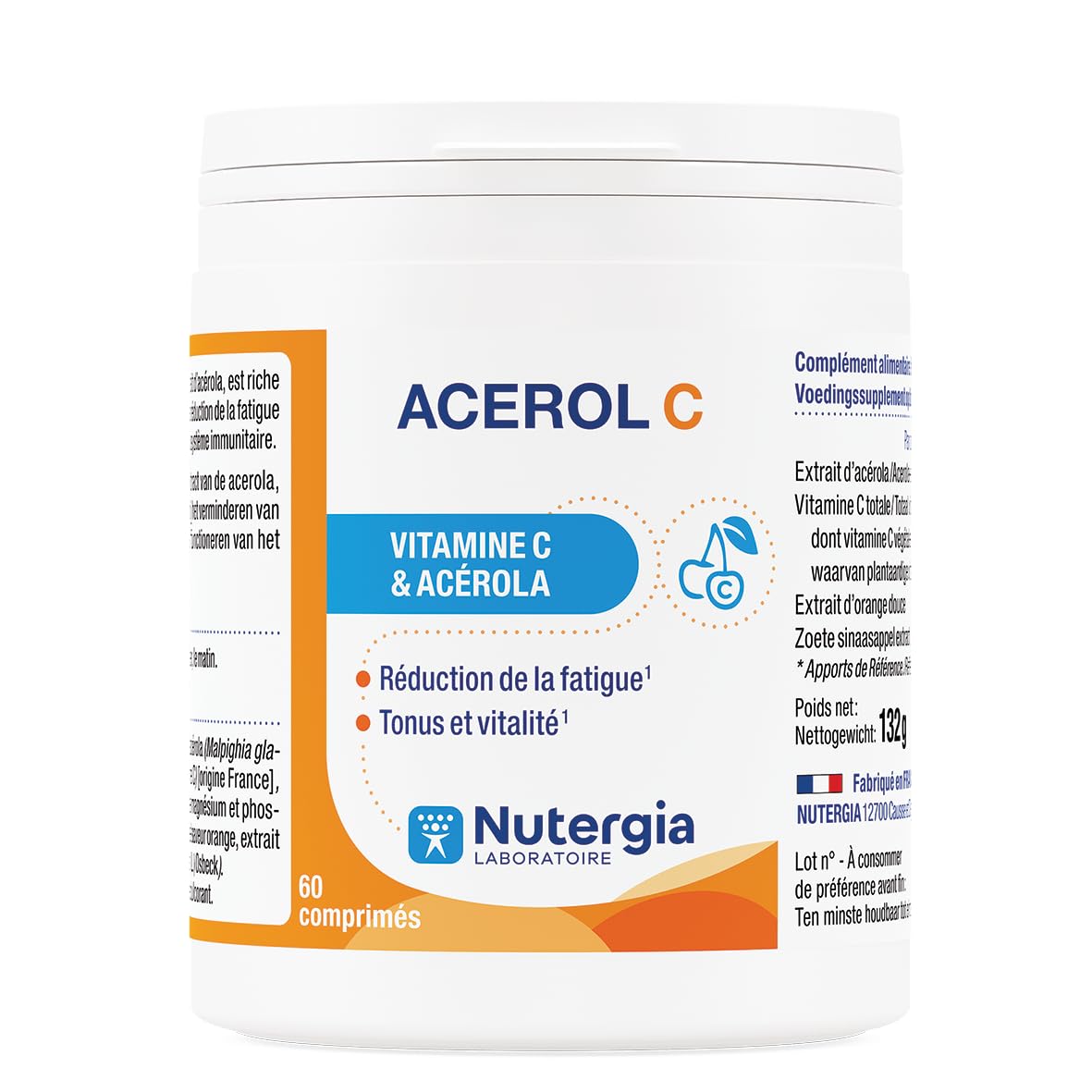 ACEROL C 60 tabletas de Nutergia frasco