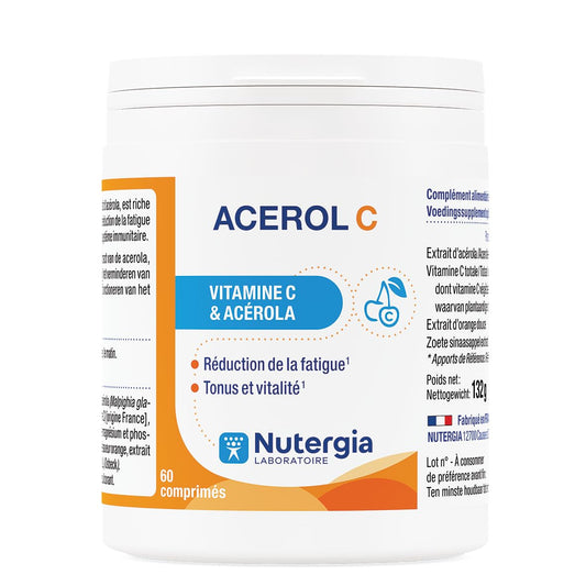 ACEROL C 60 tabletas de Nutergia frasco