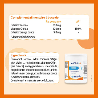 ACEROL C Nutergia suplemento en tabletas