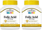 Ácido Fólico 400 mcg 250 tabletas 21st Century