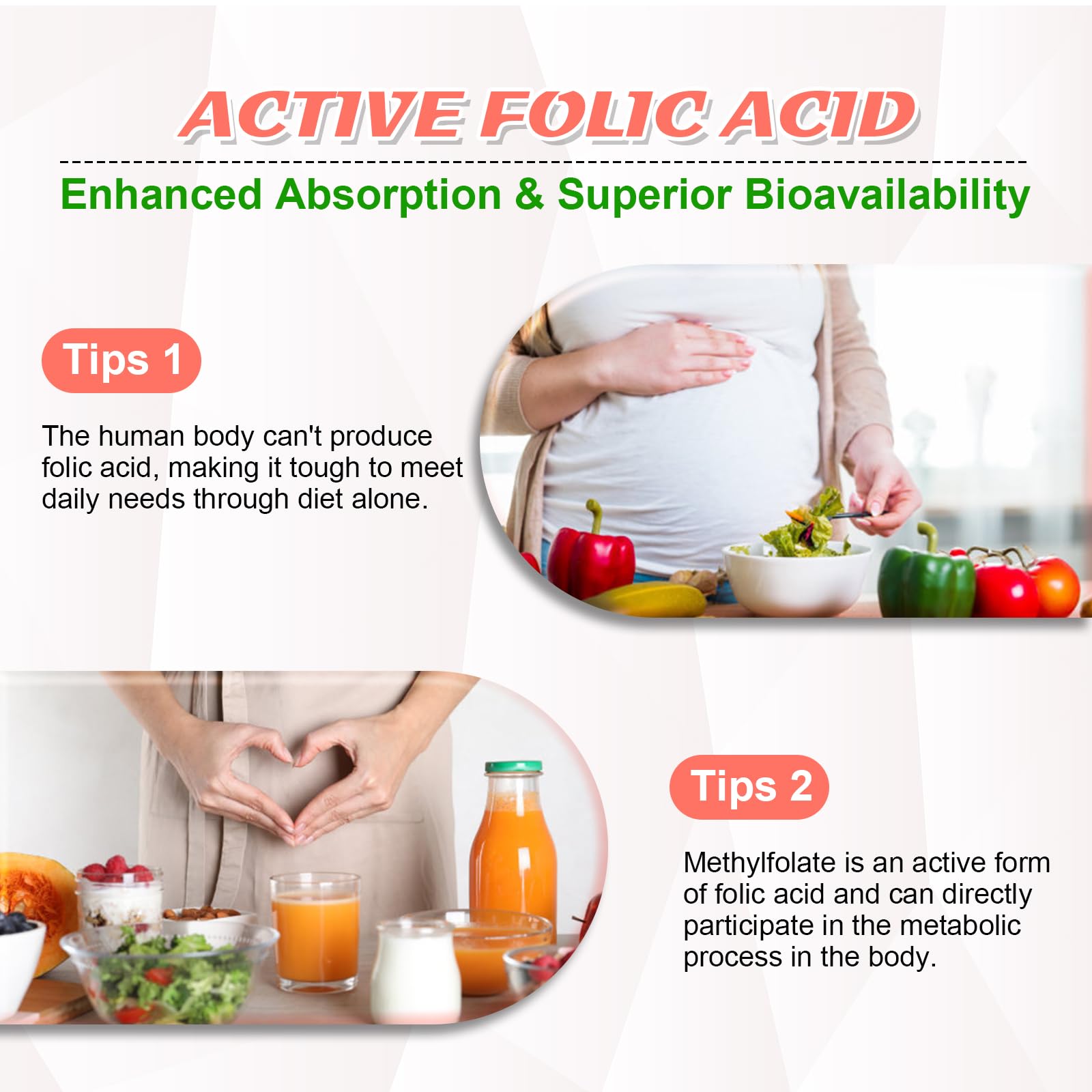 Ácido fólico activo - bioabsorción mejorada