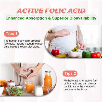 Ácido fólico activo - bioabsorción mejorada