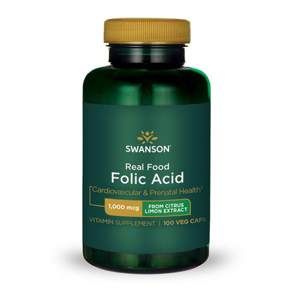 ácido fólico swanson cápsulas salud prenatal