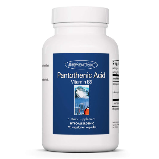 Ácido pantoténico cápsulas vegetales 500mg Allergy Research Group