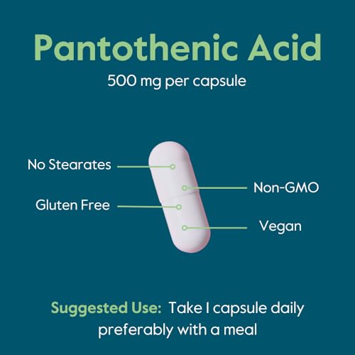 Ácido pantoténico BESTVITE vegano sin aditivos y gluten