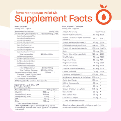 Ácidos grasos Omega-3 y multivitaminas para menopausia