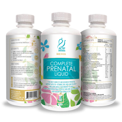 ACTIF fórmula prenatal liquida avanzada para salud de embarazadas