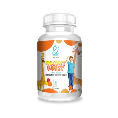 Actif Height Boost gomitas de fresa para crecimiento de altura niños