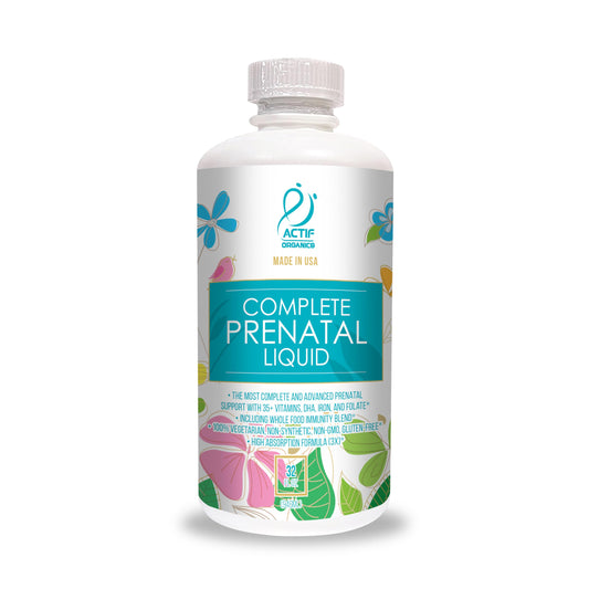 ACTIF multivitamínico prenatal líquido orgánico 946 ml sabor mango