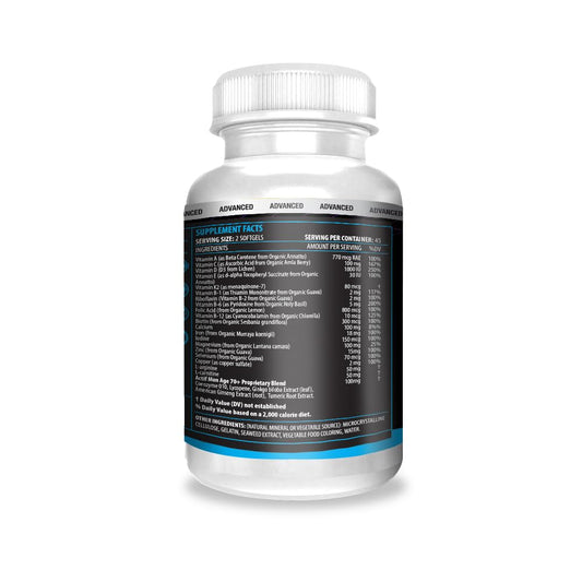 Vista trasera de ACTIF Multivitamínico, destacando suplementos saludables