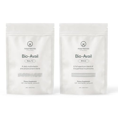Paquete Adapt Naturals Daily Vitality con multivitamínico y hongos