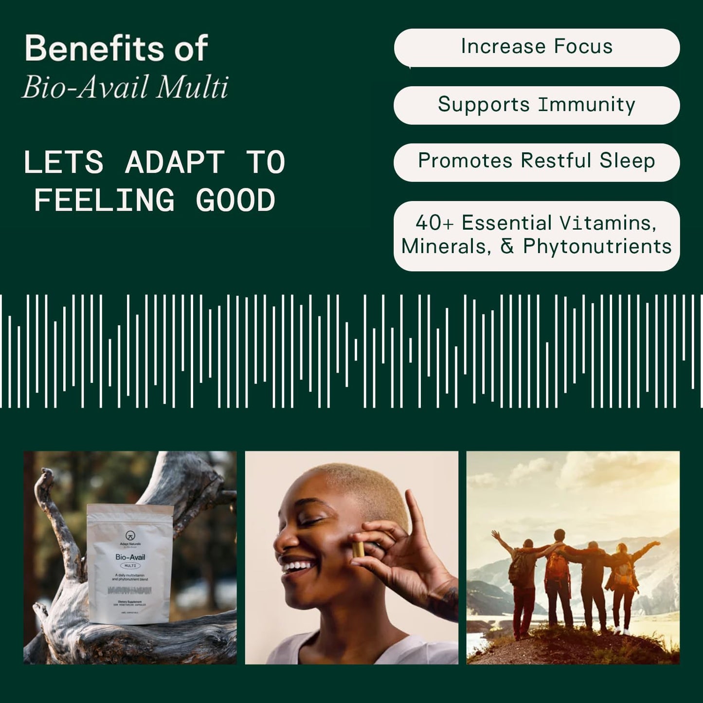 Adapt Naturals multivitamínico beneficio salud
