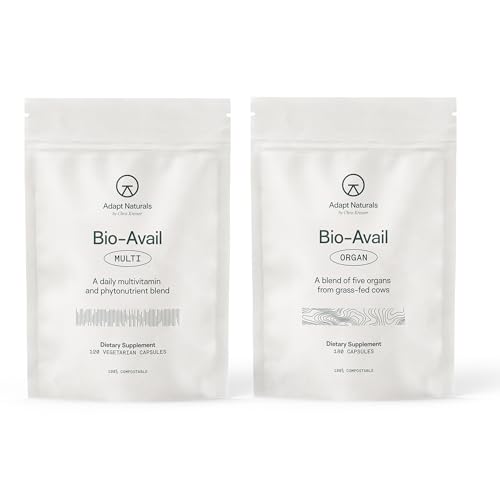 Paquete de nutrición Adapt Naturals con multivitamínico y suplemento de órganos