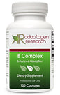 Adaptogen Research Suplemento Complejo B 100 cápsulas vegetarianas