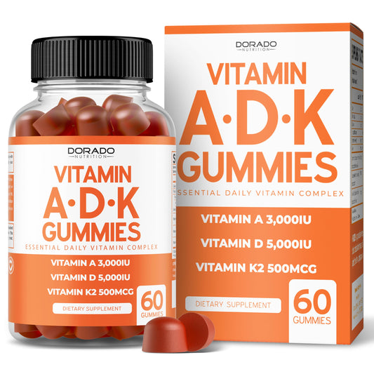 ADK gomitas vitamina D3 K2 vegan sabor frambuesa azul