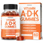 ADK gomitas vitamina D3 K2 vegan sabor frambuesa azul