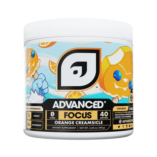Advanced Focus suplemento crema de naranja para concentración y energía