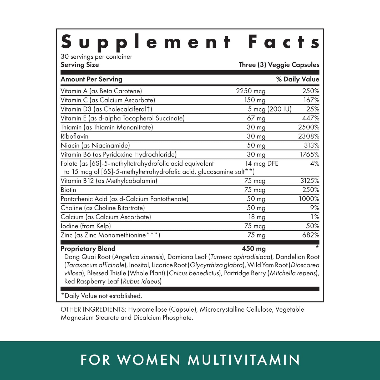 Advertencia y sugerencia de uso vitaminas Michael's