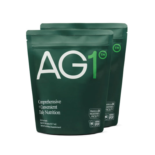 AG1 suplemento en bolsa doble verde
