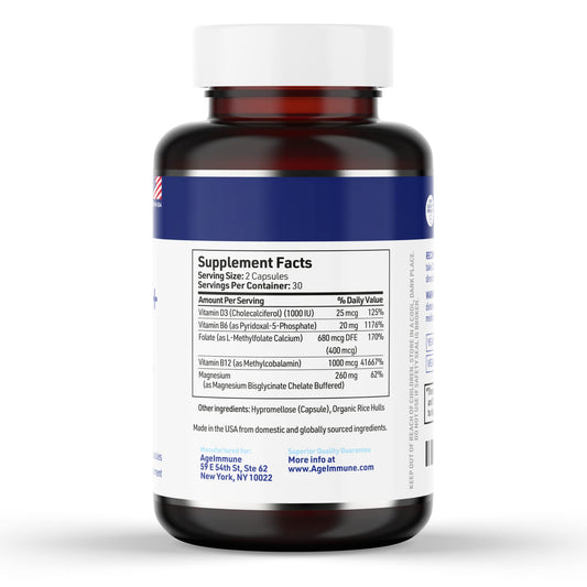 Etiqueta ingredientes AgeImmune Complejo B