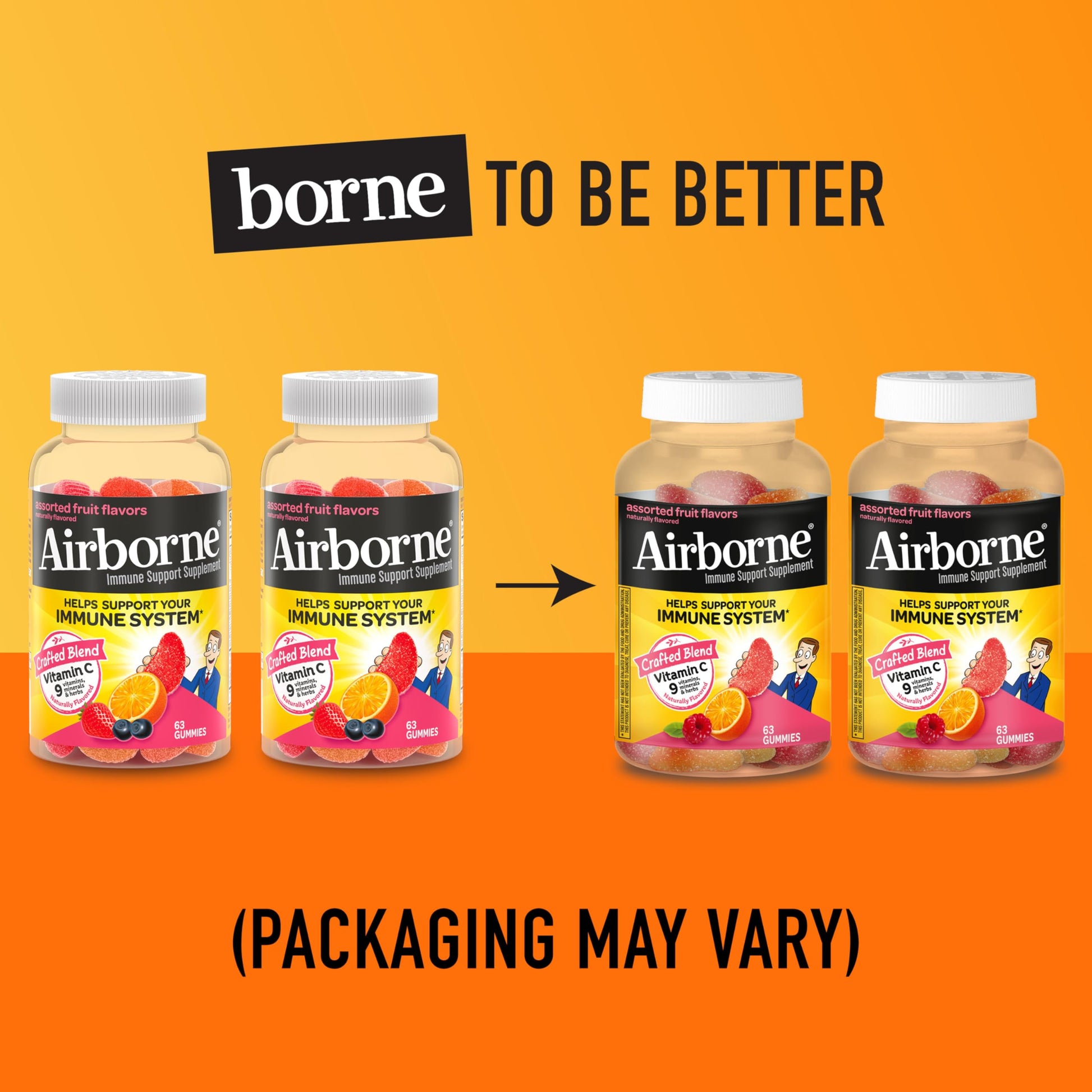 Airborne gomitas vitamina C antioxidantes para sistema inmunológico