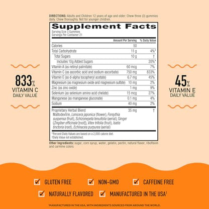 Airborne gomitas con vitamina C y antioxidantes