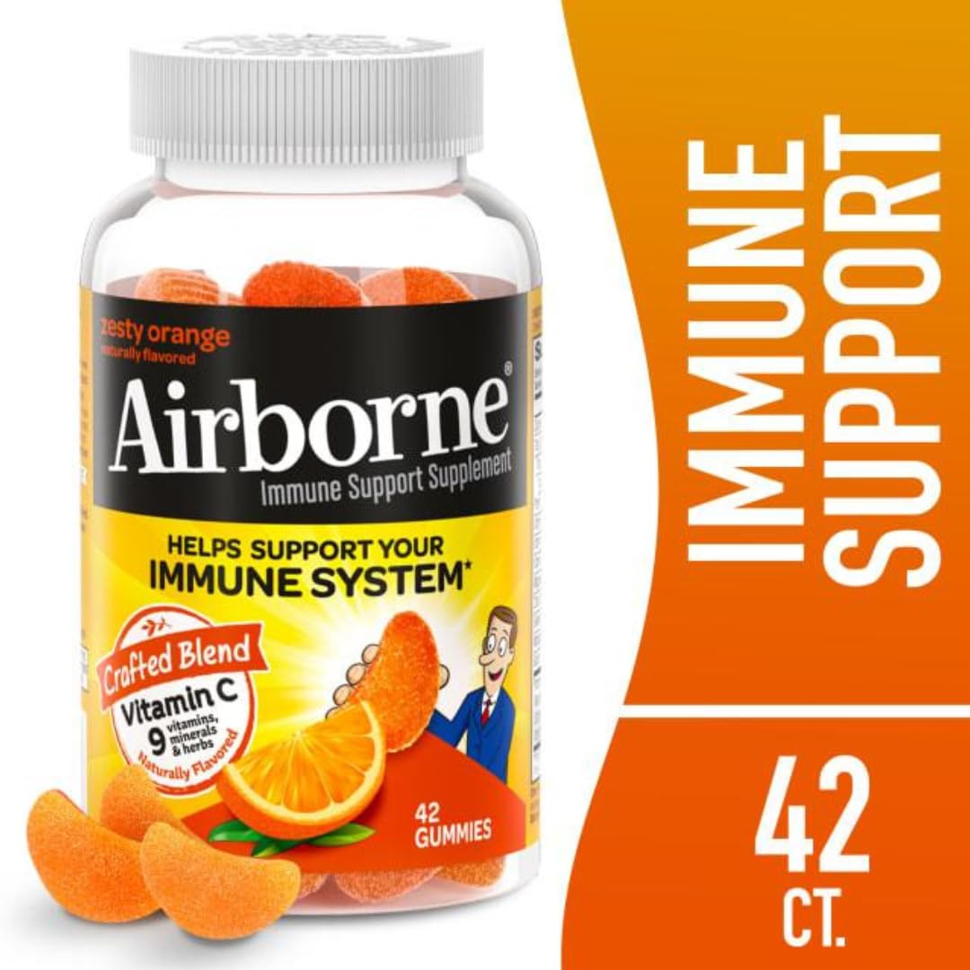 Airborne gomitas vitamina c y mezcla herbal para apoyo inmune