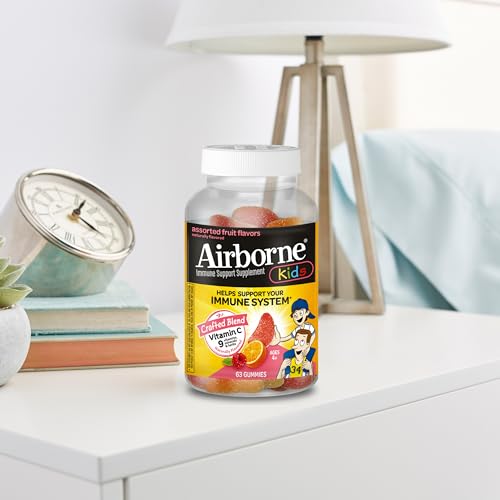 Airborne kids gomitas zinc vitamina c y e antioxidantes 63 unidad