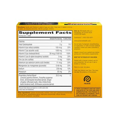 Airborne multivitamínico efervescente sabor naranja