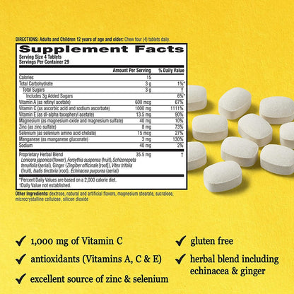 Airborne suplemento inmune con 13 vitaminas y minerales