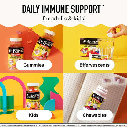 Airborne suplemento masticable vitamina C 1000mg 200 uds