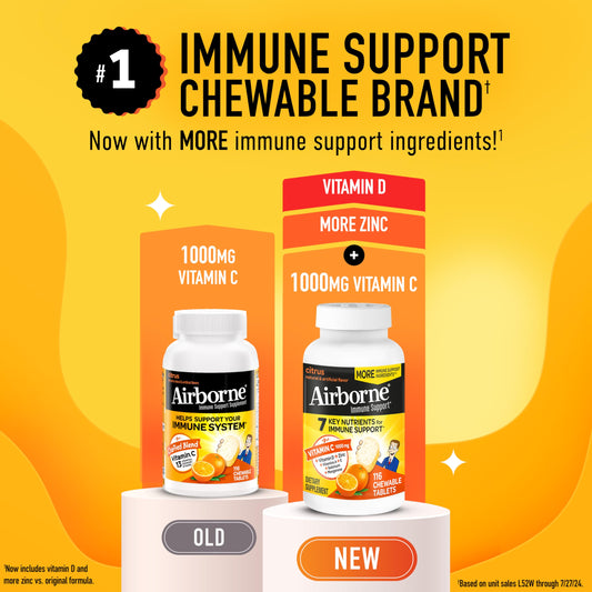 Airborne suplemento vitamina C inmune y antioxidantes sabor baya