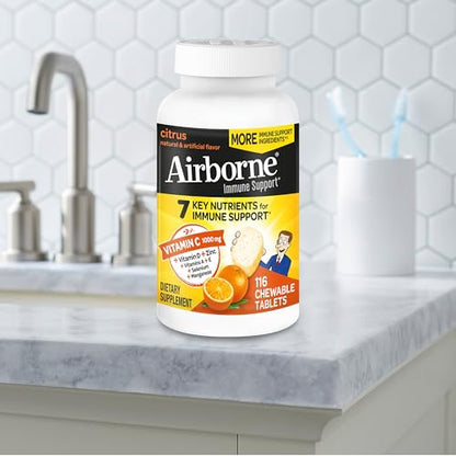 Airborne tabletas chewable vitamina C y antioxidantes para salud