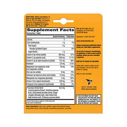 Airborne tabletas efervescentes paquete 10 x 2 envase