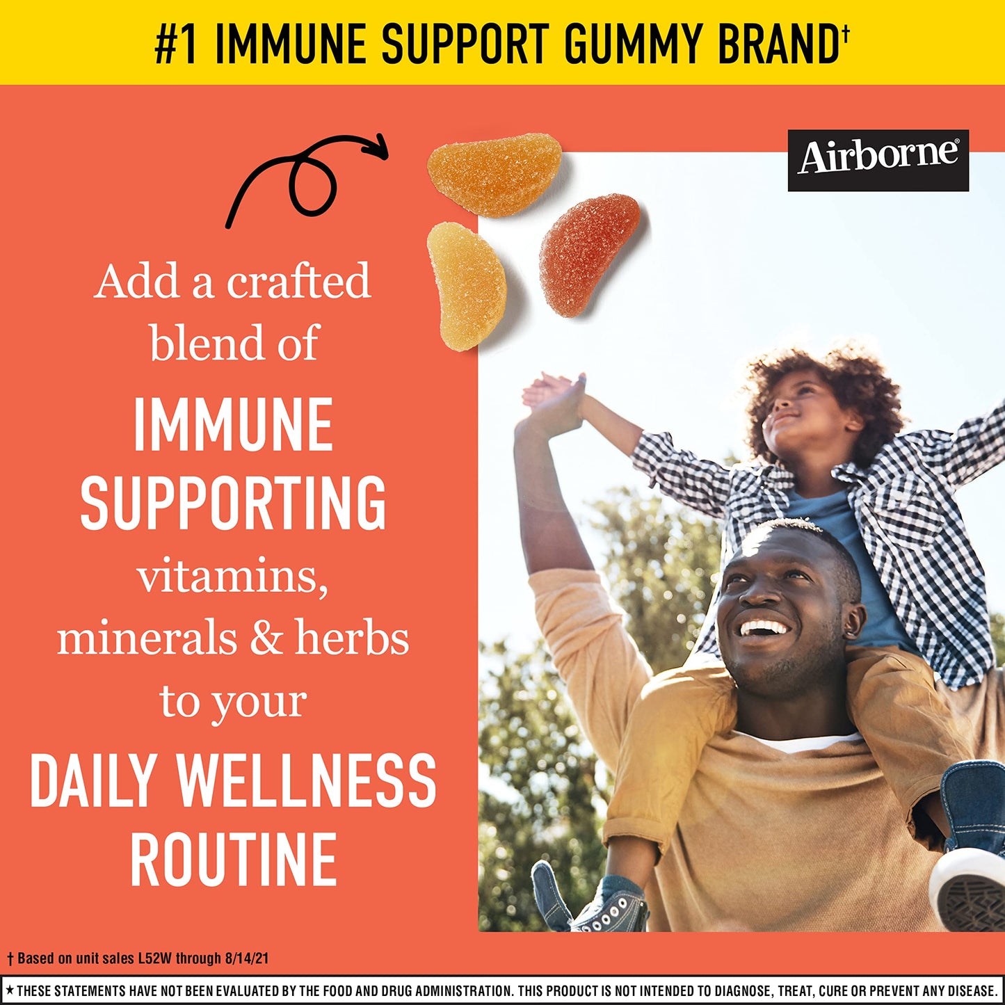 Airborne vitaminas y antioxidantes gomitas naranja 42 unidades