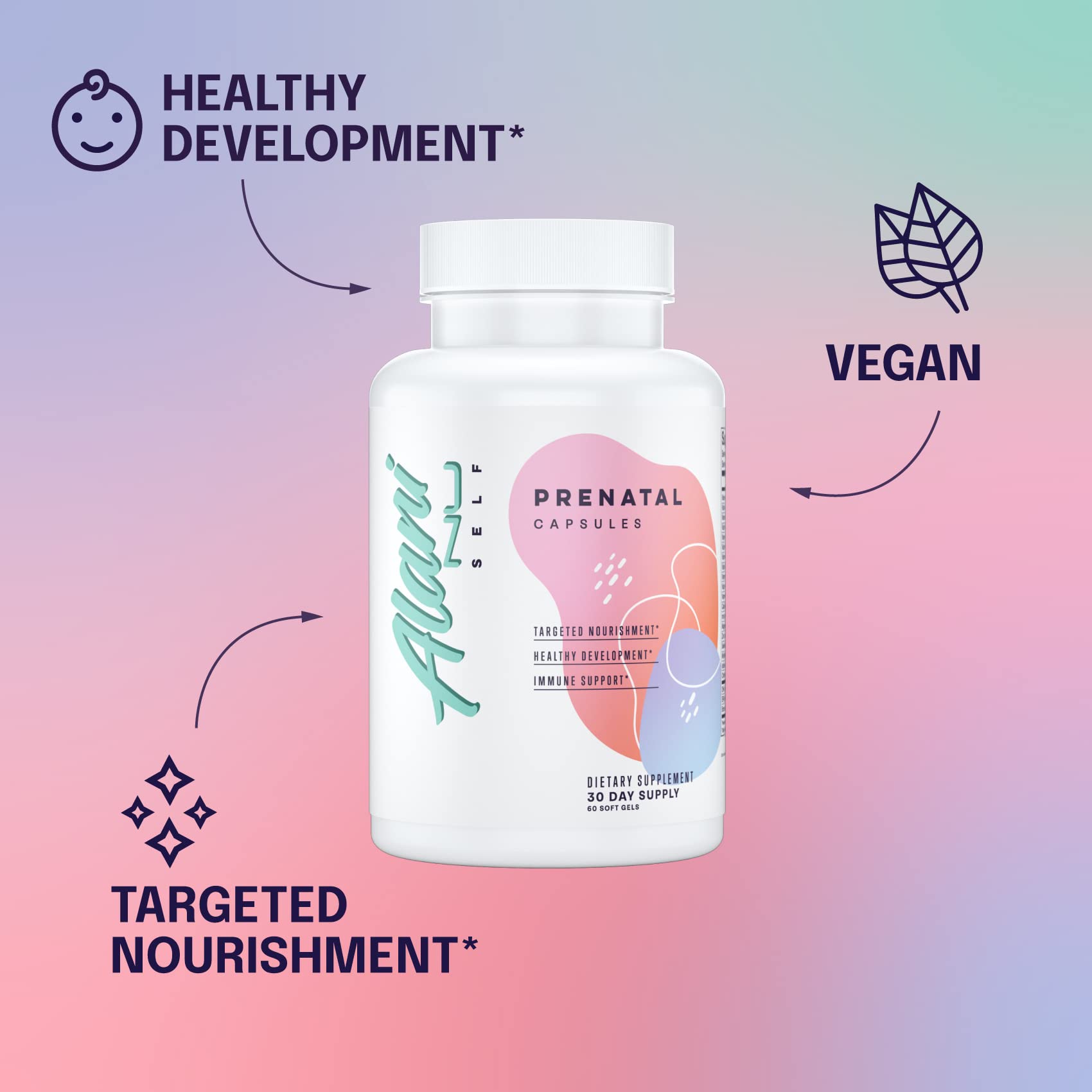 Alani Nu vitaminas prenatales cápsulas para mujeres embarazadas