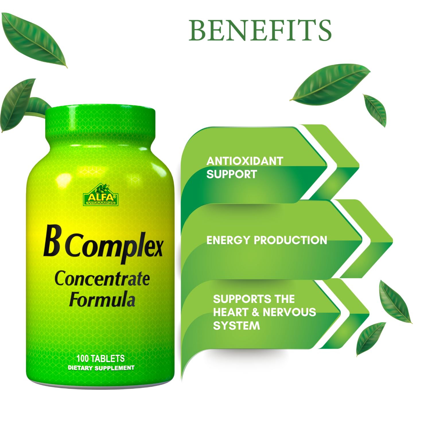 Alfa Vitamins vitaminas B para corazón y nervios saludables