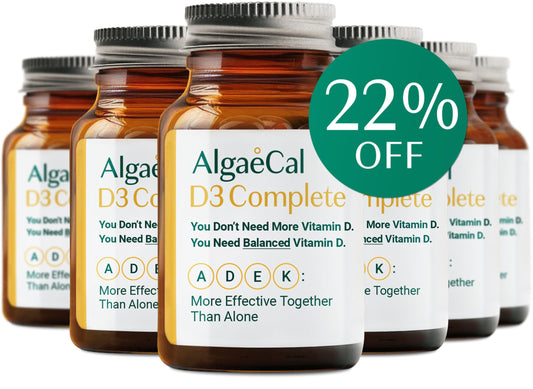 ALGAECAL suplemento vitaminas D3 K2 A E envase frontal