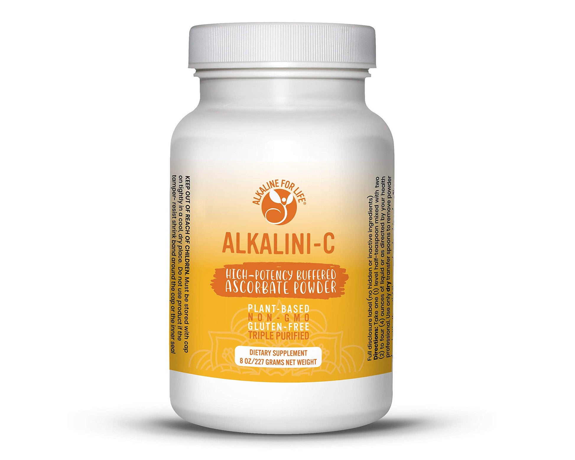 Alkalini-C polvo vitamina C natural en paquete 8 oz