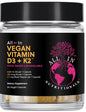 All In Nutritionals vitamina D3 K2 vegana suplemento 60 cápsulas
