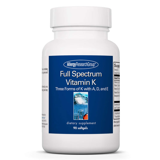 Frasco Allergy Research Group Vitamina K Completo 90 cápsulas