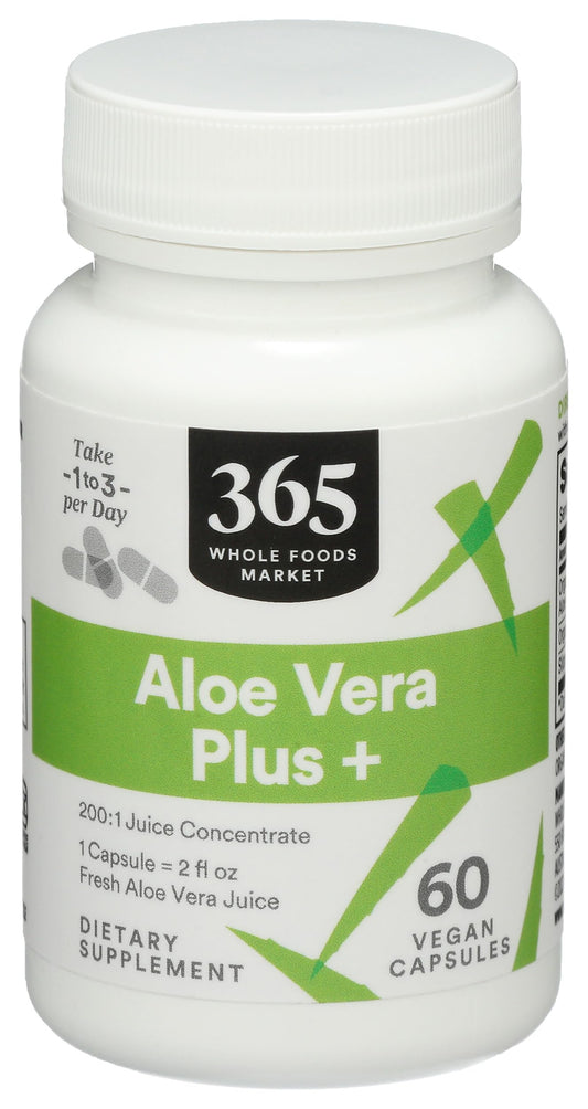 Aloe Vera Plus 365 Whole Foods Market botella frontal