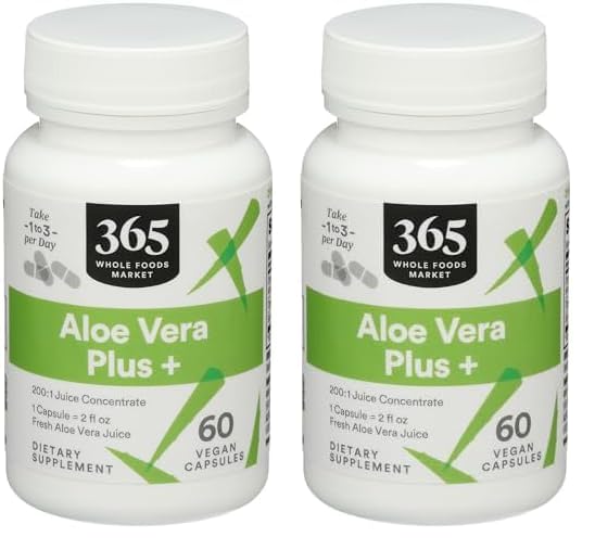 Aloe Vera Plus + 60 cápsulas veganas de Whole Foods Market