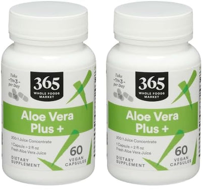 Aloe Vera Plus + 60 cápsulas veganas de Whole Foods Market